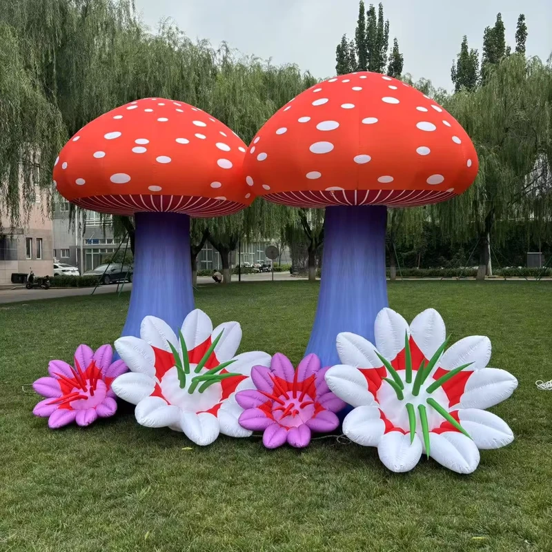Gebrauchte Wonderland-Themenparty Aufblasbare Pilze und Blumenballons mit LED zur Dekoration