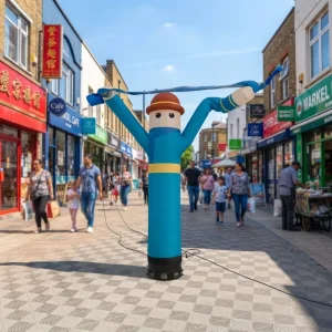 Dançarino Inflável Personalizado com Personagem, Boneco de Ar que Acena