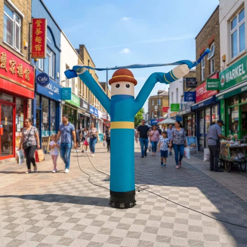 Ustom Character Inflatable Waving Air Dancer Cartoon Sky Puppet Inflatable Dancing Man