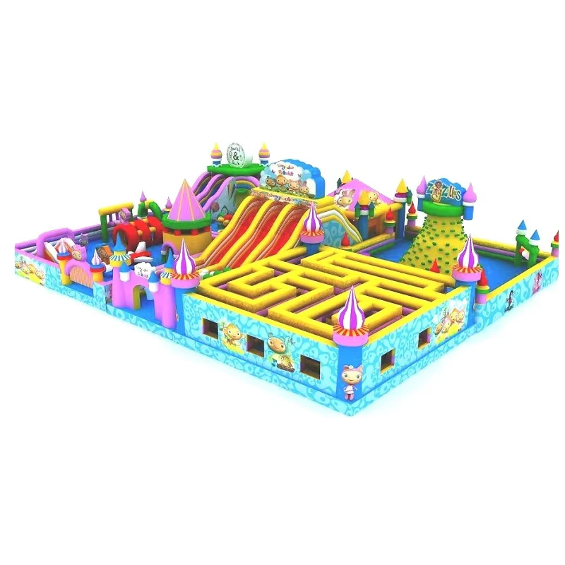 Various Shapes Adrenaline Rush extreme Kids Commercial Giant Inflatable Maze Obstacle Course for Children and Adult