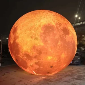 Vibrant Bright Colors Inflatable Planet Ball Model 8-10ft Waterproof for Outdoor Decorations and Space-Themed Event Displays