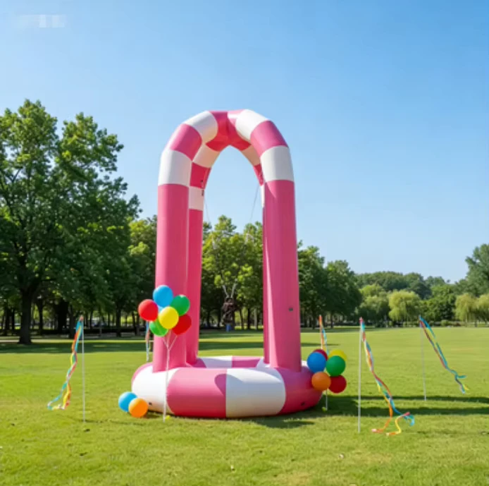 Vibrant Color Inflatable Bungee Trampoline Attractive Design Party Events Carnival and Social Gatherings