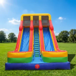WINSUN Double Way Slide Commercial Inflatable Water Slide Inflatable Dry Slide Dual Purpose for Adult Kids