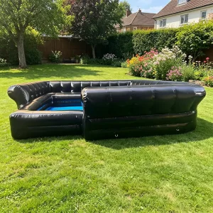 WINSUN Durable Commercial Inflatable Pool Bar with Built in Seats Outdoor Events Adult Parties Rental Business