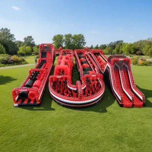 WINSUN Outdoor Playgrounds Professional Inflatable Theme Park Games Large Extreme Inflatable Obstacle Course