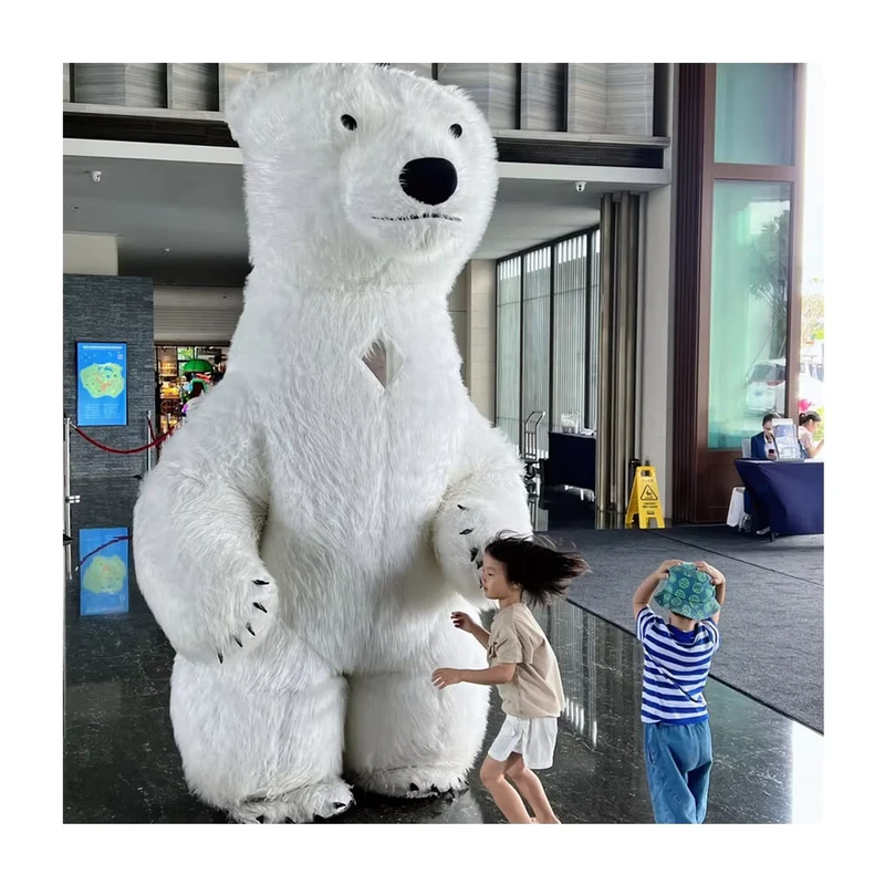 Walking Cartoon Panda Costume Custom Giant Inflatable Panda Costume