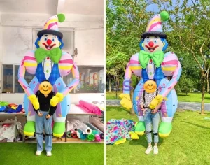 Fantasia de Desfile Inflável de Palhaço, Traje de Performance para Desfile, Fantasias Infláveis para Espetáculos de Circo