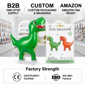Walking Wheels Animal Balloons T Rex Dinosaur Shape Foil Balloons Cartoon Animal Birthday Party Decoration