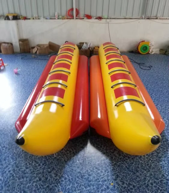 Water Banana Boat Inflatable Banana Boat Large Surfing Water Inflatable Toy Single Row Children and Adult Toys Water Park Rides
