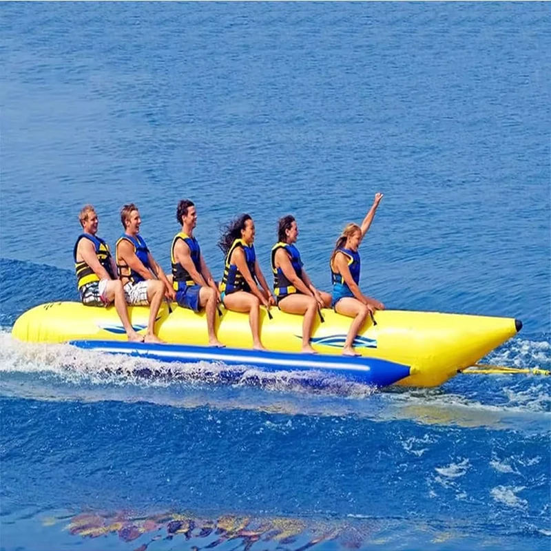 Wasser-Bananenboot-Wasserspiele Fliegender Fisch Bananenboot-Fabrik Anpassbare aufblasbare Meer-Bananenboot