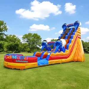 Sauterelle commerciale gonflable avec toboggan/piscine pour enfants et adultes pour les fêtes