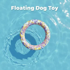Wasser schwimmender bunter Batik-EVA-Wurf-Ring Haustier-Kauspielzeug Haustier-Spielzeug für Pool Strand Fetch Sommer Wasser-Spiel