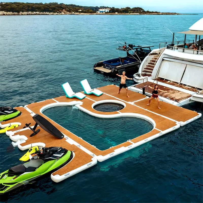 Piattaforma Galleggiante Gonfiabile, Pontoni per Piscina, Piscine Galleggianti Gonfiabili per Yacht