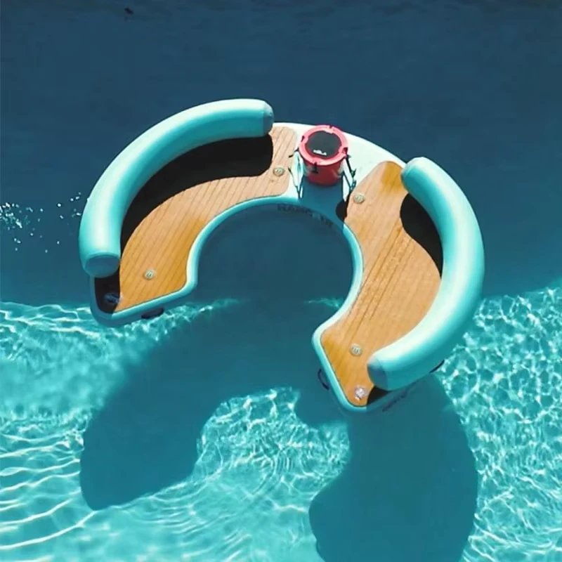 Plataforma de muelle inflable Air Island Resort Flotante de Agua Lounge Inflable