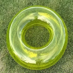 Water Fun Custom Colorful Transparent Inflatable Swimming Ring for Kids