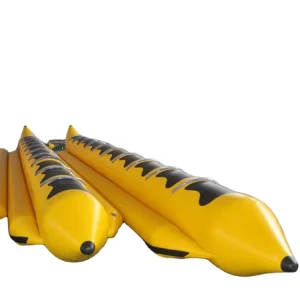 Permainan Air Inflatable, Mainan Mengapung, Perahu Pisang Inflatable Kuning untuk Dijual
