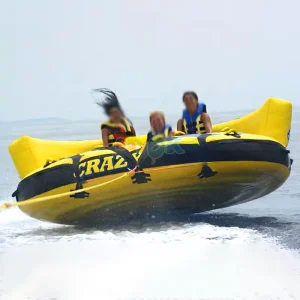 Jeux d'eau, tube tractable gonflable pour 3 personnes, UFO tractable fou