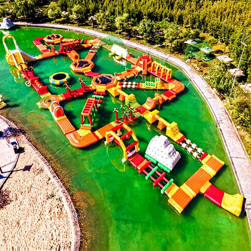 Equipamento de Jogos Aquáticos Parque Aquático Flutuante para Adultos