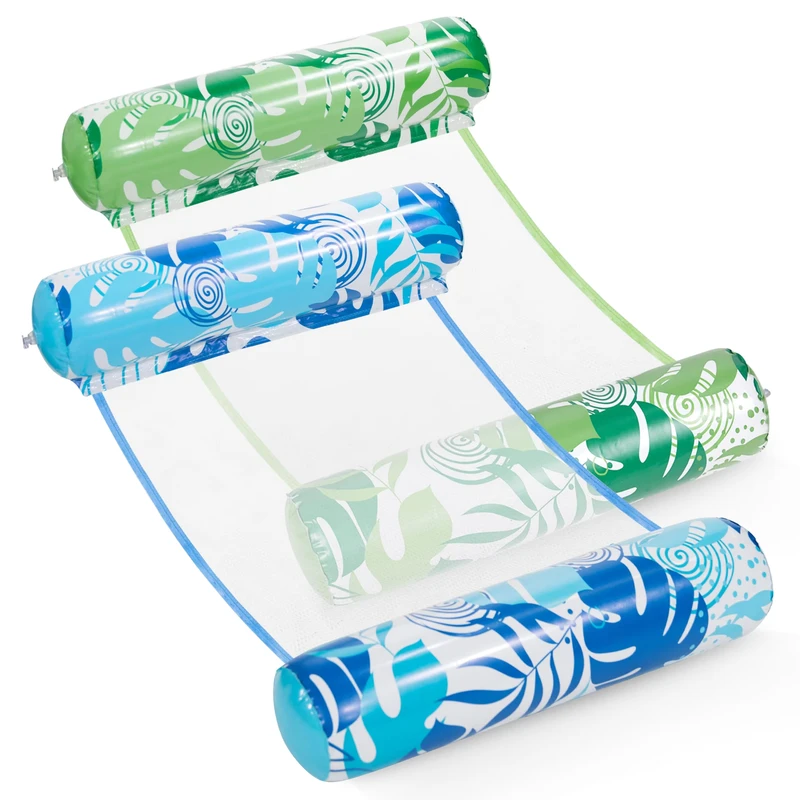 Water Hammock Recliner Inflatable Floating Mattress Sea Ring Pool Party Toy Lounge Bed for Swimming