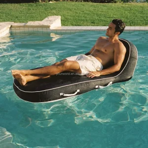 Water Lounger Hammock Inflatable Pool Float Inflatable Lounge Chair Adult Swimming Floatie Pool Lounger