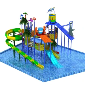 Игры в водном парке, аква-городок Splash Town для детей
