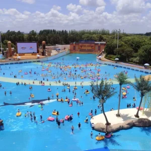 Équipement de piscine à vagues artificielles de parc aquatique, parc d'attractions