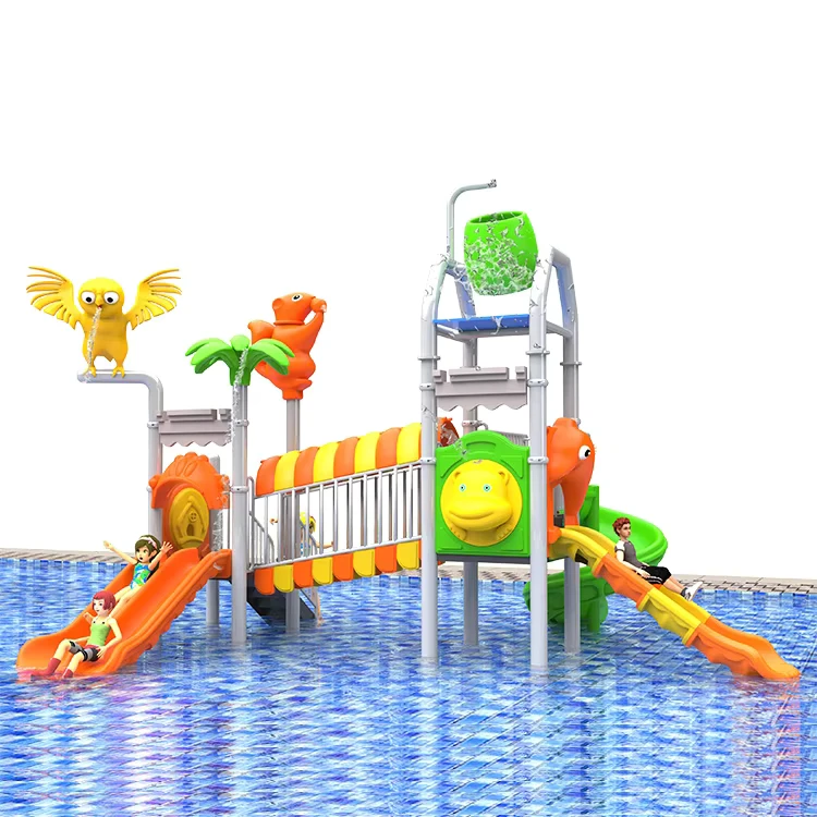 Mainan Taman Air Peralatan Permainan Taman Plastik Taman Seluncuran Air Amusement Aqua