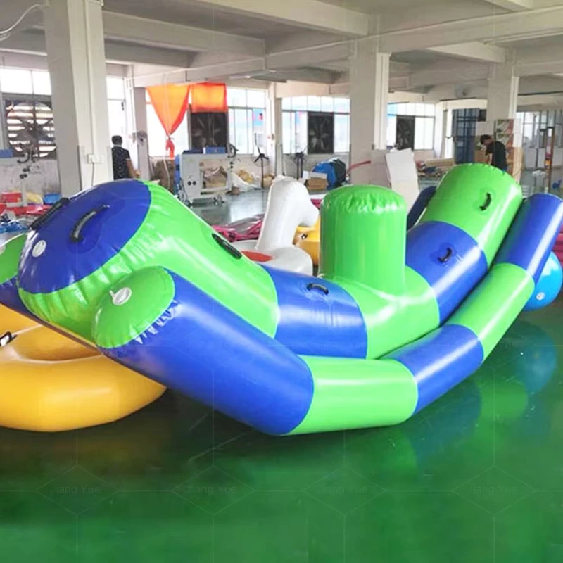 Mainan Taman Air Tiup Kecil Seesaw Air Mengapung untuk Anak-anak dan Dewasa