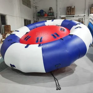 เรือเป่าลมรูป UFO หมุนได้ รุ่น Crazy PVC Spinning Towable Tube