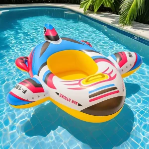 Water Play Swimming Boat Steering Wheel Car Children’s PVC Inflatable Seat Ring for Infant Toddler
