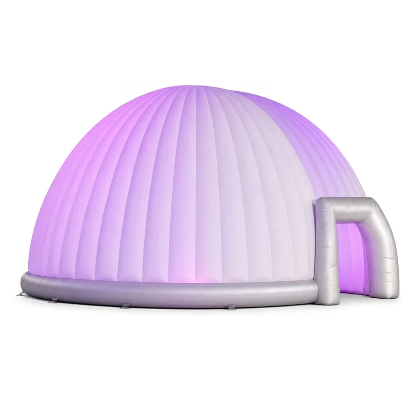 Waterdichte Nylon Materiaal Koepel LED Licht Inflatable Partytent voor Buiten