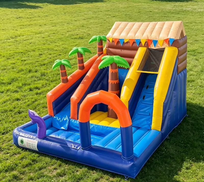 Wasserrutsche Aufblasbare 24ft Aufblasbare Wasserrutschen Aufblasbare Rutsche und Pool