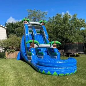 Water Slide Inflatable Commercial Marble Aqua Adult Water Slide Inflatable for Party Rental