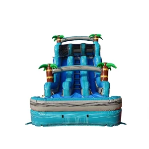 Water Slide Inflatable Commercial Marble Dual lane Adult Water Slide Inflatable for Party Rental