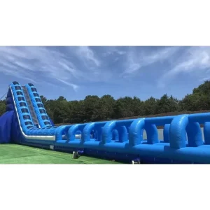 Water Slide for Adult Kids M40′ Mega Double Tube Slide Inflatable Wet Dry Double Tube Slide Surf N’ Slide