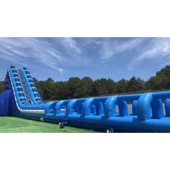 Waterglijbaan voor Volwassenen Kinderen M40' Mega Dubbele Buizen Glijbaan Opblaasbare Nat Droog Dubbele Buizen Glijbaan Surf N' Glij