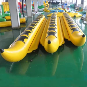 เกมกีฬาทางน้ำ PVC เรือกล้วยเป่าลม 10 ที่นั่งสำหรับขาย