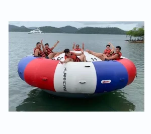 Water Sport Game Play Equipment Inflatable Flying Spinner Towable Tube Inflatable Crazy UFO Inflatable Disco Boat