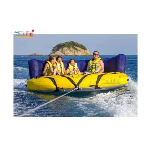 Water Sport Inflatable Floating Towable Flying Crazy UFO Water Ski Tube Boat for Kids and Adult