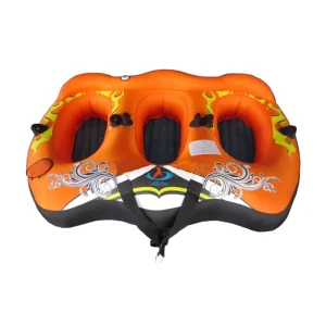 Platform Olahraga Air Mengapung 3 Orang Inflatable Flying Fish Tube untuk Berperahu