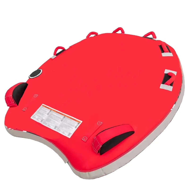 Wassersport Spiele Outdoor Aufblasbares 3-Personen Schleppschlauchboot Ski Schlauchboot Aufblasbares Wassersportgerät