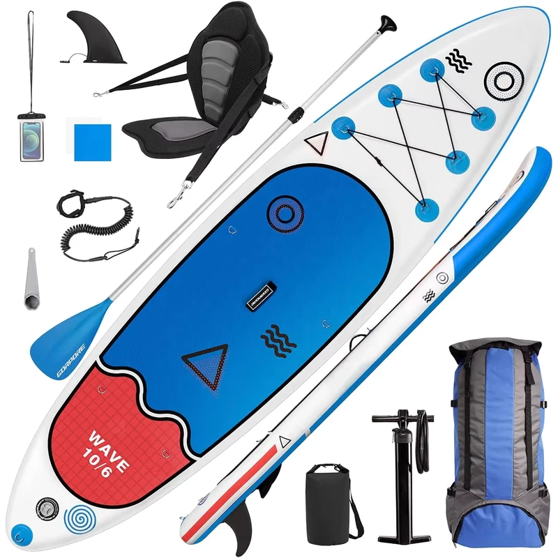 Tabla de SUP Inflable para Surf, Tabla de Paddle Stand Up para Deportes Acuáticos