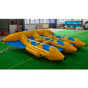 Водные игрушки, надувная банановая лодка, надувная летающая рыба, тент, надувная банановая летающая рыба, морская игра, спортивные приключения