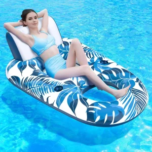 Water Yoga Float Non Slip Inflatable Pool Floating Mat Durable PVC Material