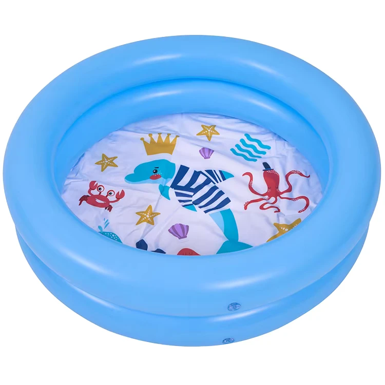 Waterhan Customized High Quality PVC Outdoor Children’s Baby Home Shower Inflatable Round Swimming Pools 88x104in
