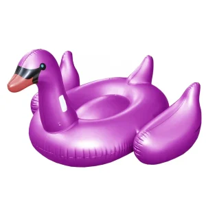 Waterhan Drop Stitch PVC Inflatable Custom Purple Swan Ride On Water Party Pool Float 100-500kg Capacity for Adult Kid Fun