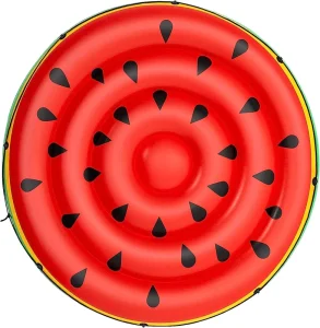 Watermeloen Eiland Inflatable Zwembad Float Fruit Tubes Zwemring voor 3 Personen Zwembadfeest Lounge