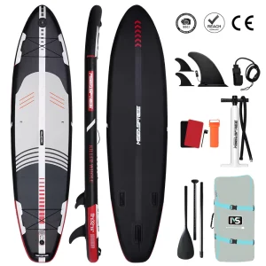 Waterplay Crafts All Around Inflatable Paddle Board 3 Fin System 249KG Load Capacity 15PSI Dropstitch+PVC+EVA Material Accessory