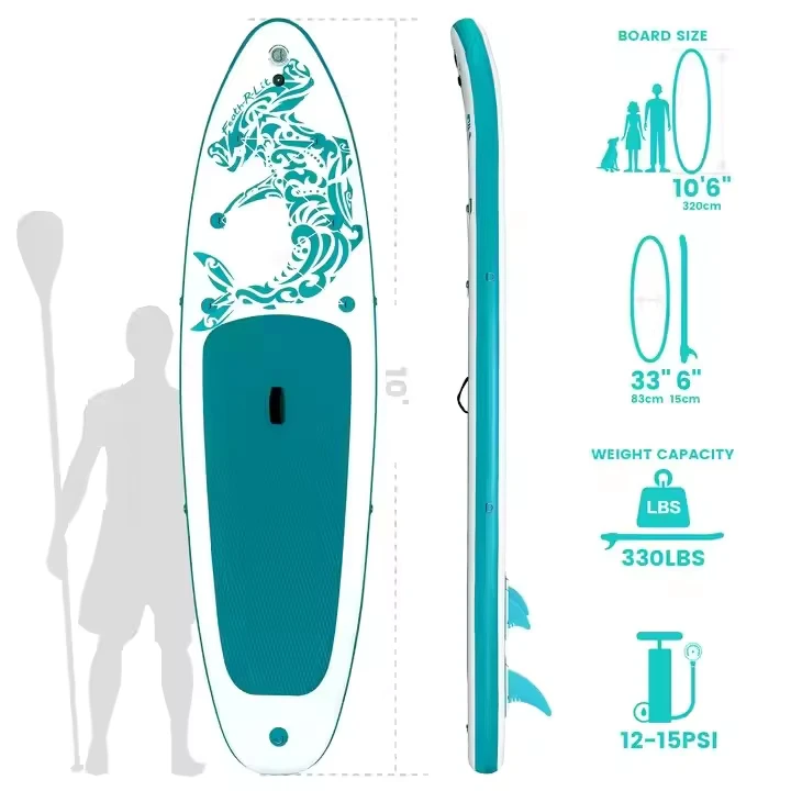 Wasser-Spielplatz Outdoor Surfen Hydrofoil Longboard Aufblasbares SUP Surfbrett Stand Up Paddle Board