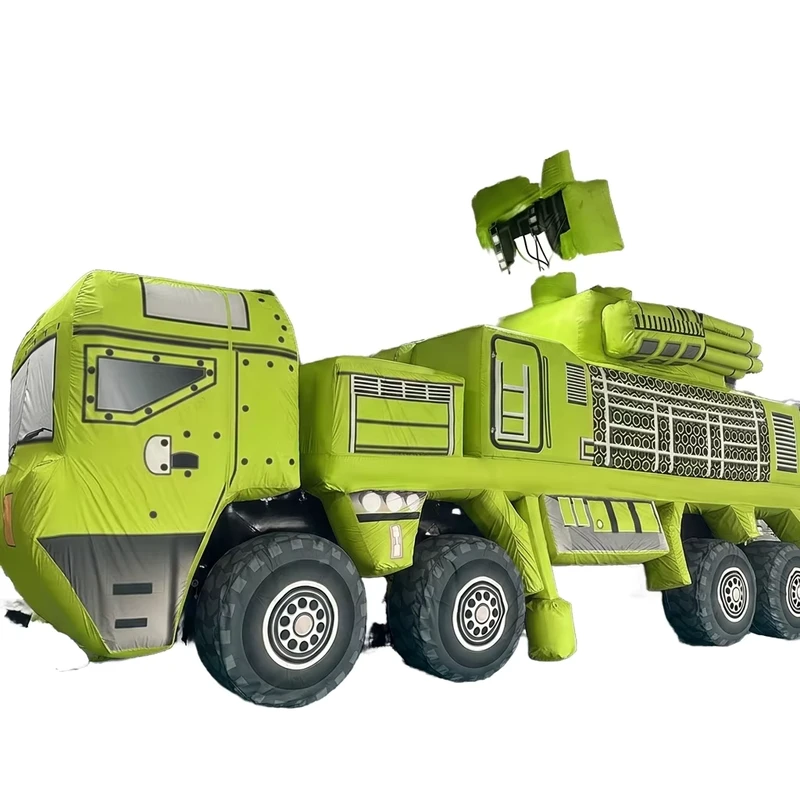 Modelo de Panzer Inflável à Prova de Água, Veículo Blindado Inflável, Tanque Inflável Durável para Festas de Crianças